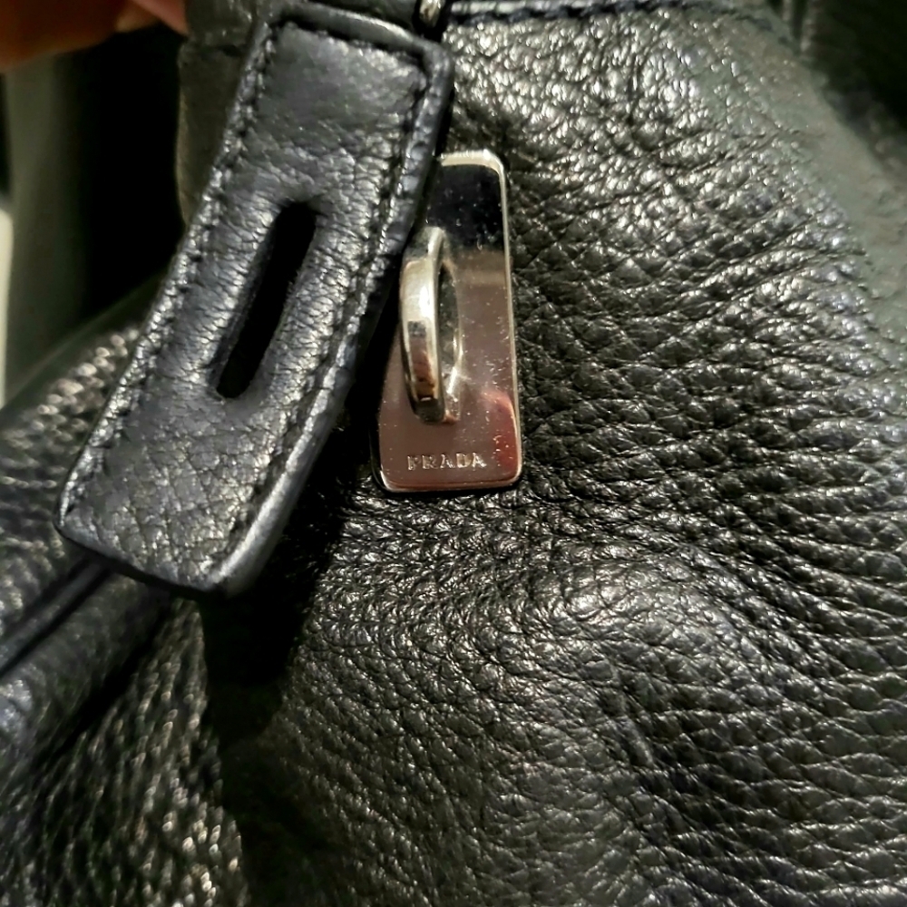 Prada | Black Leather Weekender Bag - Picture 9 of 11